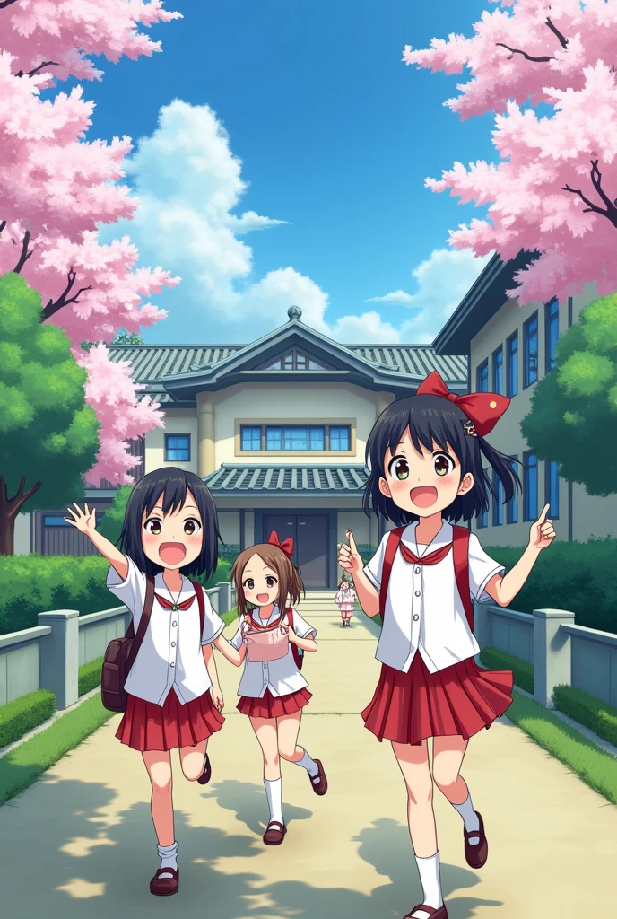 Japanese elementary school girls
