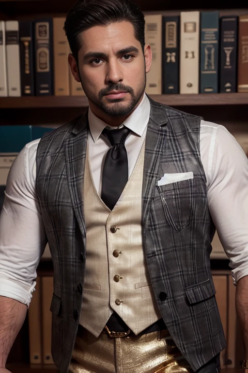 HD 4k wallpaper handsome man blanco rubio sajon muscular strong and muscular legs, physicist-culturist ,((( well-built))), big lump, in white pants, (((White shirt and black tie and brown checked vest with gold trim))), well-built, eyes alpha, close up, perfect hands with leather gloves, With a goatee (((big bulge)))
captivating eyes, perfect face, hyper realistic ultra realistic great detail, in the office, eyes, 30 años de edad