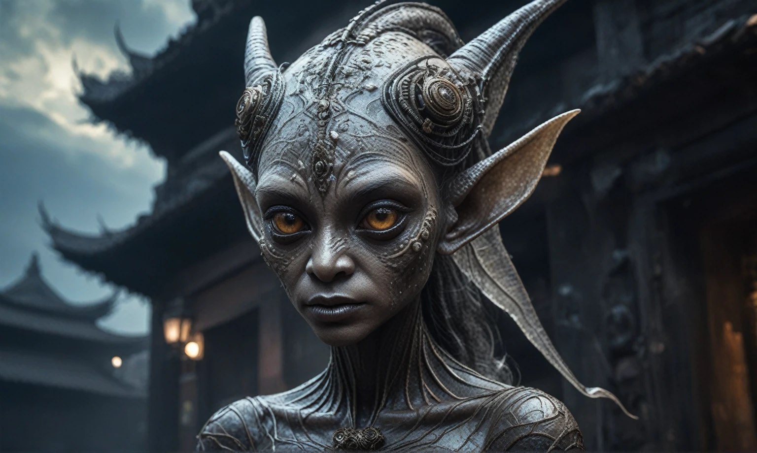 full body shot,beggar deep niobium paladium The Alien Entity,native italian babychild, wants eat,survival in criminal city of future, Technicolor,natural skin textures, hyper realism, hyper detailed,Extremely detailed,High contrast,Masterpiece,Realistic,Ultra Detailed, intricate details,realistic humid leather,extremly intricate,Epic Realistic, cinematic style,irina yermolova,high contrast,hdr,extremely detailed, deep night landscape,masterpiece,intricate details,faded,eyes extremely detailed, high detailed eyes,8k resolution,RAW,retina, Nikon Z9,China,baby orc, Guangxi Zhuang of China,tkt style,ears perfect, Elf,transition between two art styles, Ink painting to photorealism, Double contact, X-ray, Creative, vivid light, masterpiece, fantasy, Abstract, Surrealism, super detailed, high resolution, stop:35;(((creature with a spectral and ghostly appearance)). Her skin is pale, almost translucent,ancient rock paintings of the first people,sharkfish's leather,In a vibrant and mesmerizing artwork, a hot air soars through the layers of clouds, revealing a colossal and enigmatic cityscape nestled within. The buildings in this ethereal city are adorned with intricate details and exude an aura of mystery. Above the cityscape, lend an enchanting touch to the scene. steampunk. The intricate mechanics create a sense of wonder and fascination, as if stepping into a dreamlike realism