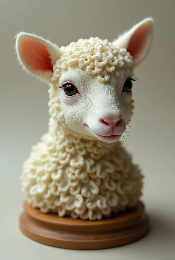 Bust of a little lamb 