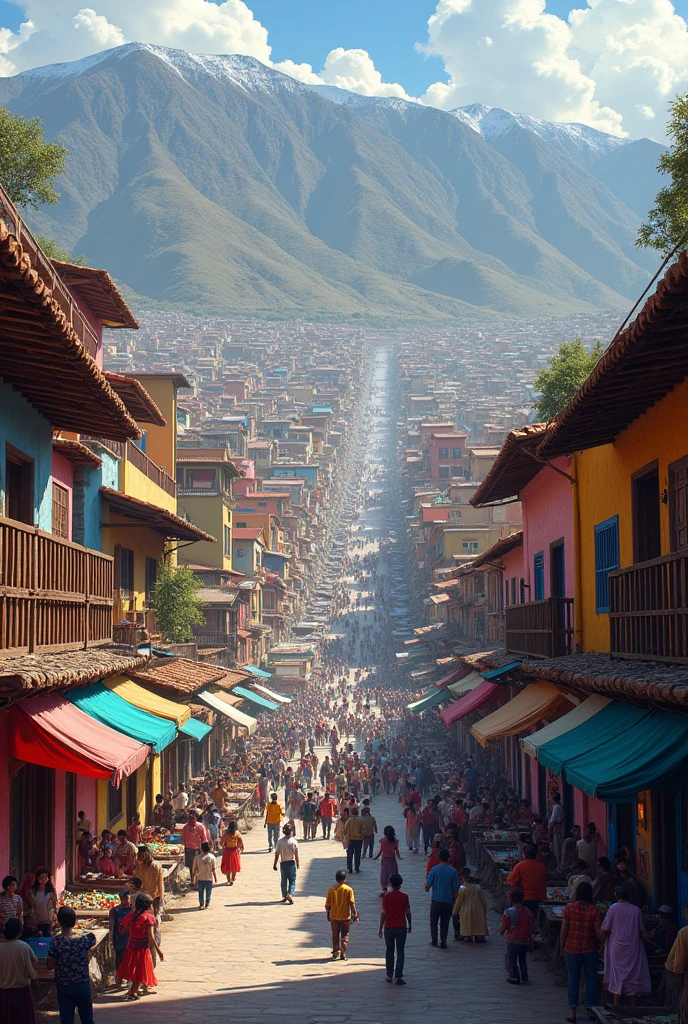 Create an image of the Buenos Aires Urbanization of Nuevo Chimbote in Peru