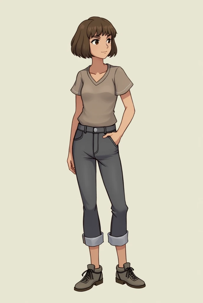 Nethmini:
Hair: Short and brown, styled simply for practicality.
Eyes: Brown, observant and thoughtful.
Build: Slightly below average height for her age, with a slender frame.
Attire: Often in practical clothing suitable for her activities, like comfortable dresses or pants and a top, along with sturdy shoes.