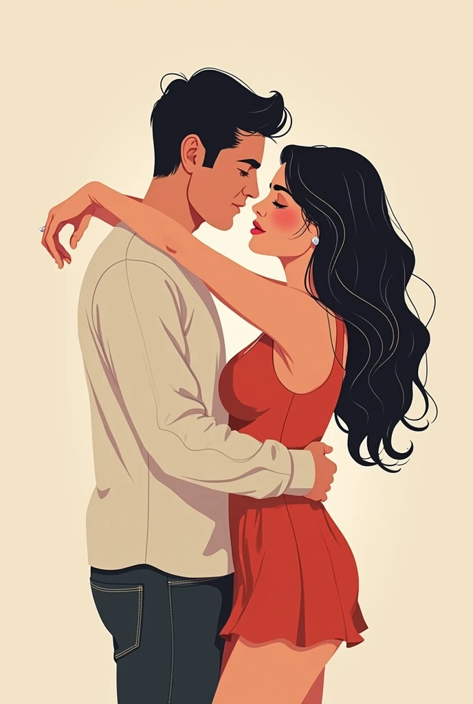 An illustrated couple exploring intimate positions to deepen their sexual connection
