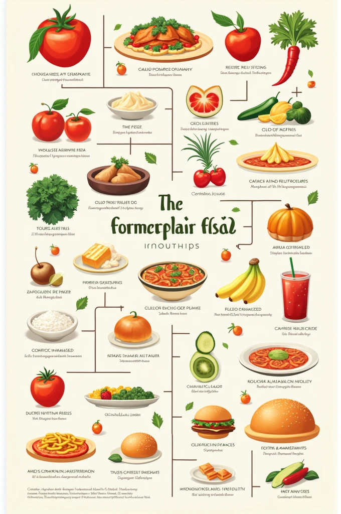 I want an infographic about food
