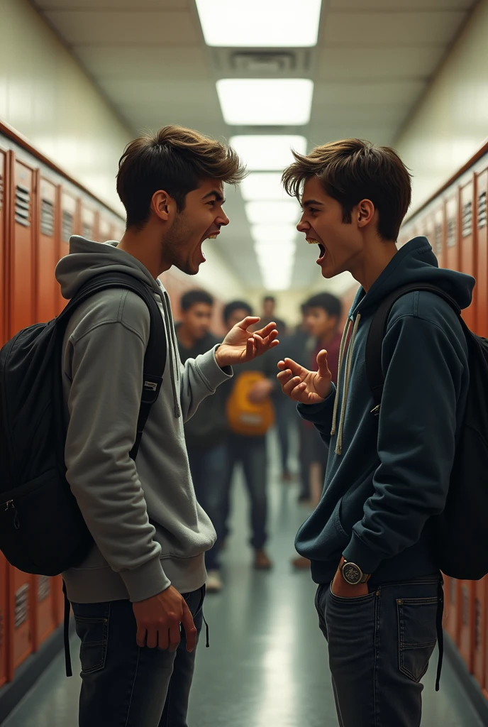 They yell at each other in highschool.