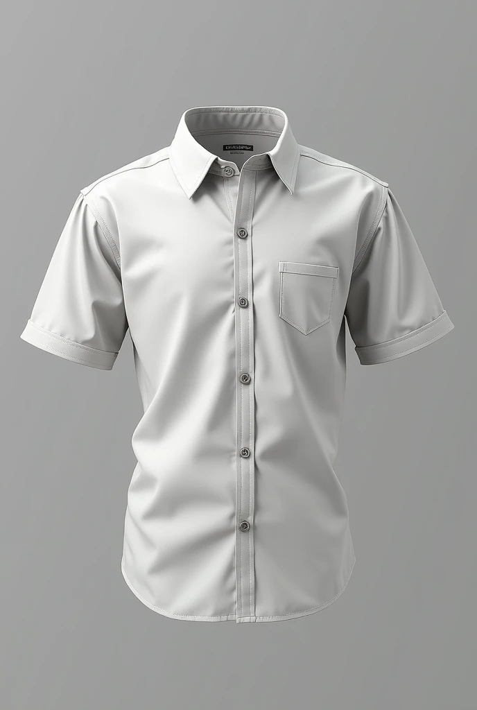 Please make a boy&#39;s shirt with a short half-sleeved collar with a nepi base color and light gray color variations..simple, modern and elegant theme 