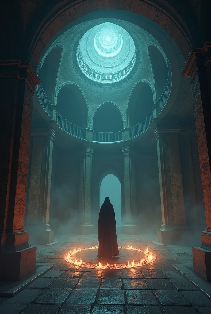 Second floor: The Hall of Echoes The second floor is called the Hall of Echoes, a name that is justified by the bizarre effect of the sound on the environment. Any noise produced here is amplified and distorted., returning to the adventurers&#39; ears as a disturbing murmur or as distant screams. The hall is circular and windowless., lit only by floating flames that seem to dance to the rhythm of the echoes.
The air here is heavy with the feeling of constant surveillance, as if the tower itself was aware of the intruders&#39; presence. Magical Guardians, made of tangible shadows, patrol the floor, ready to attack anyone who doesn&#39;t have the magic key.