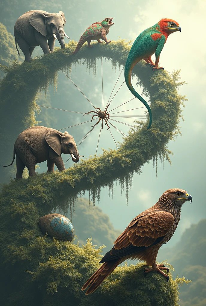 Elephant - Search for "elephant inflation symbol" to find images of elephants, which are often used in metaphors related to economics.
Spider - Look for "spider web" to see images that represent interconnected systems and supply chains.
Chameleon - Search for "chameleon" to find images of this animal, symbolizing adaptability and change.
Hawk - Search for "hawk" to find images of this bird of prey, representing vigilance and oversight. Create a chain with these