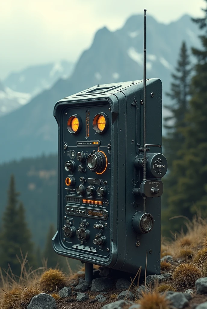 Imagine a radio transmitter and translator of wolf howls 