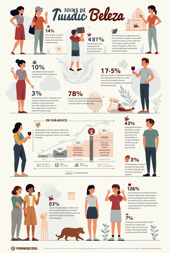 I want the image to be written in Portuguese, I want an infographic about the beauty journey and its effects on health 