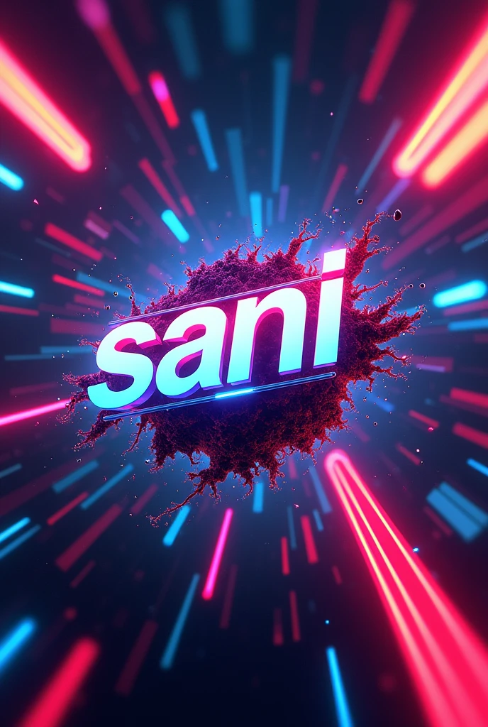 Creat a cool picture and write sani in the middle of the picture
