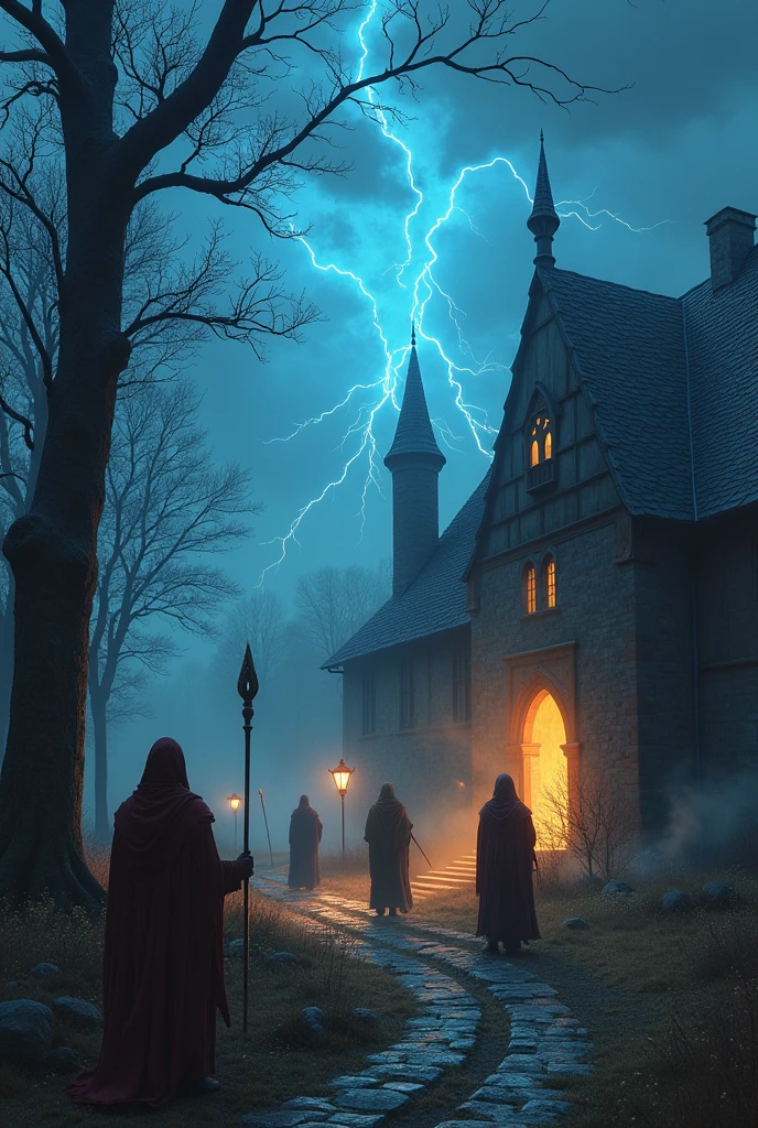 Several mages storm the houses of benirus
