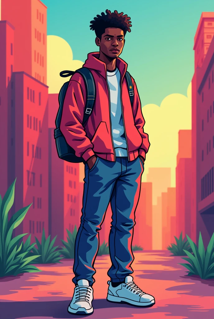 a normal man around 26 years old, lines, guards, simples pixels, game style, colorful, full body 32x32, a black man, 1990, Full body with variants