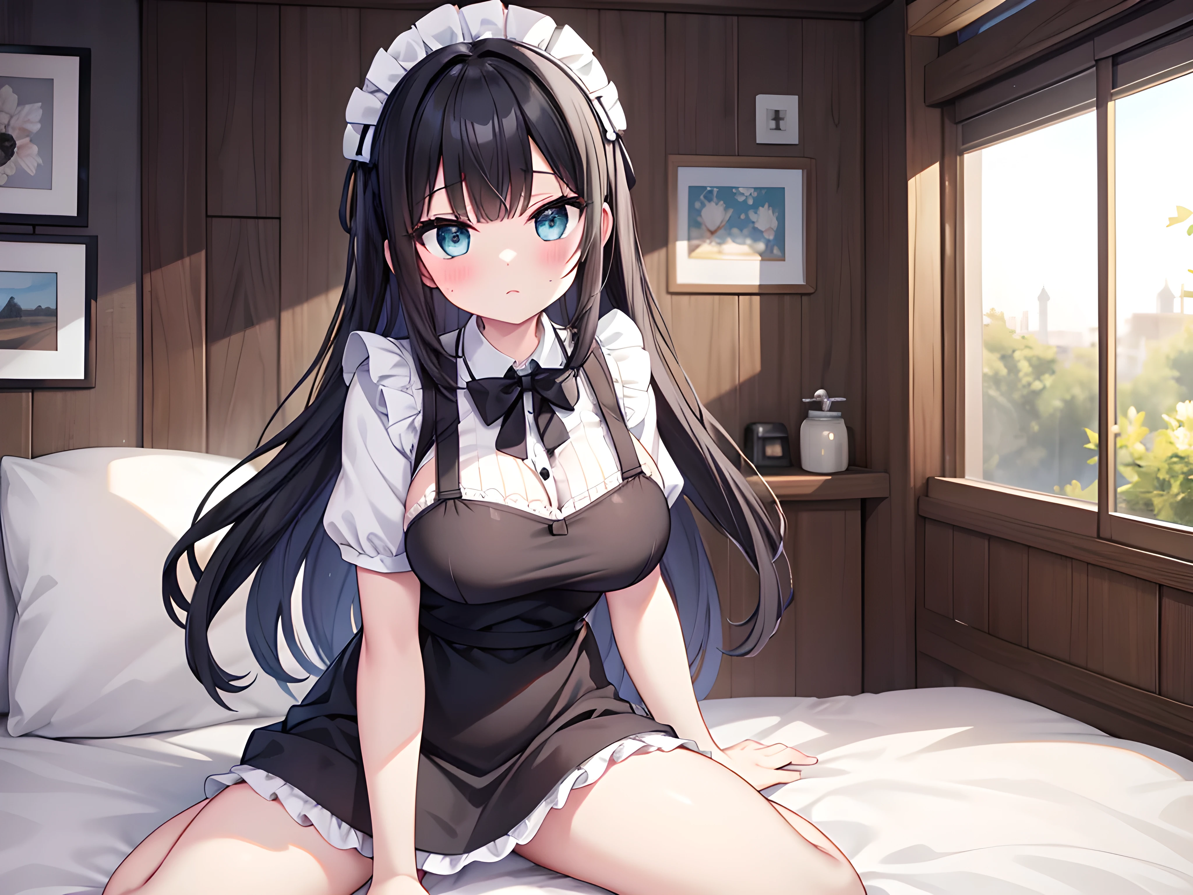 My wife is stuck in it. I'm dumbfounded and don't have a point of view.
I'm sitting on my lap and spreading my legs.
A large amount of semen is seeping out of the gap between the panties.
Slender and big boobs. Wear an apron and a yellow miniskirt. white lace panties.
Black hair shortcuts. bobbed head Shiny hair.
facial