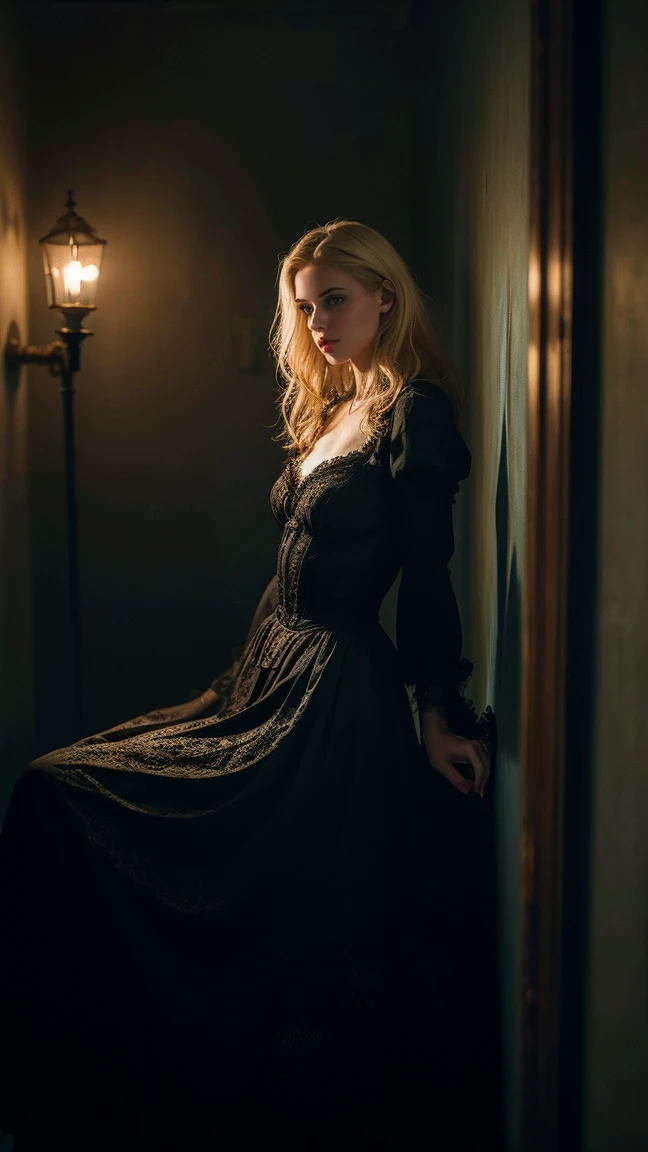 (​masterpiece :1.2), blonde milf, retro, dark and mysterious, of haunting beauty, longue cape fluioff, Embroidered patterns, Antique leather, Lingerie granoff gasta, huge ass, 17th century dress, exquisite craftsmanship, eerie atmosphere, Neblina offnsa, Strange Shadows, Dimly lit alley, Gothic Frame, MACABRO, Poetic haunting, Moonlight at midnight, luz off velas piscando, chilling, ambient lighting, Ancient medical tools, Fotografia off estúdio, Ruas offsertas, offsolação, off