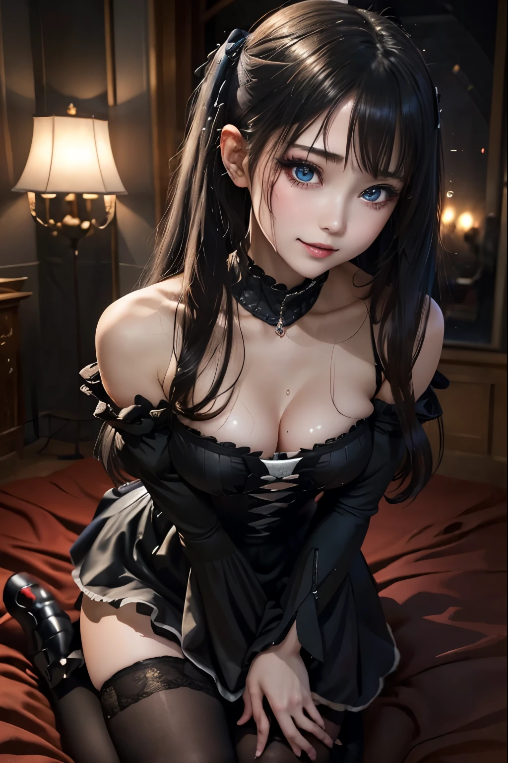 ハードなDark Gothicメイク、Black dark eyeshadow、sad、Good skin radiance、Dark Gothicメイク、Dark smile、palace、The beauty of fragrance、24-years-old、Expressions of intense sexual pleasure、Embarrassed look、Dark Gothic、Highest quality、Expression of sexual pleasure without pain、Drunk face、Purple maid outfit、mysterious、noble、Loving smile、Twin tail hair、Right eye is blue、Left eye is red、Super tempting pose、Platform heel shoes、Heavy makeup、Gothic ta Clothing、Silver Hair、Long Hair Straight Hair、Cute Gothic Loliress、Beautiful Face、Elegant face、Attractive face、Stained glassの背景、Chest glistening with sweat、The room is dark、goth long dress、Bell Sleeves、Wizard Sleeve、Decadent look、Sexually excited expression、Wet shiny thigh water、Thighs that are wet and shiny with oil、Background of a room full of roses、Sad look、Rose Maiden、The embroidery is pink、The dress has pink embroidery.、Thigh-high socks、Knee-high socks、Gentle expression、Dark black eyeshadow、Stained glassとバラの背景、Thighs are a little thin、Female Duo、Female couple、dark church background、Stained glass、Black metal world、Dark Castle、Dark Room、Slender body、gothic long dress、Victorian dress、Small breasts、With a glass of wine in your right hand、With a lantern in his left hand、The bed is covered with roses、Her thighs are shining with sweat、My body is wet and shiny、There is a lot of glitter on the thighs、I am sweating、My thighs are sticky with sweat.、My thighs are glistening with sweat、My whole body is sweaty and shiny、I sweated a lot.、My thighs are sweaty、My wet thighs are glistening with sweat.、There is a lot of sweat shining all over my body、Slender body、I rest my head on the pillow、Sleeping in bed、Beautiful legs、Outstretched legs、Lying in bed、Lying on your back in bed、On all fours、Knee Up、Kneel、Put your arms behind your back、Kneeling on the bed、Super beautiful straight hair、Straight hair to the ends、Straight Perm Hair、Show off your glamorous thighs、Sit on the bed、Ass on the bed、Sitting with legs wide apart、Thighs are a little glamorous、