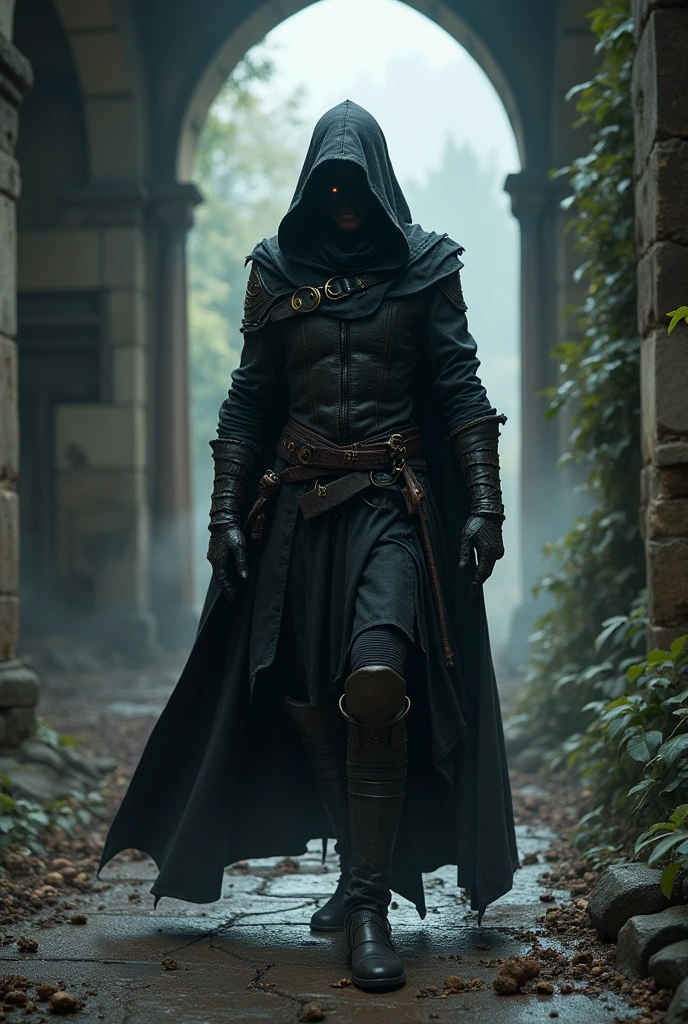 A medieval rogue with arcane powers