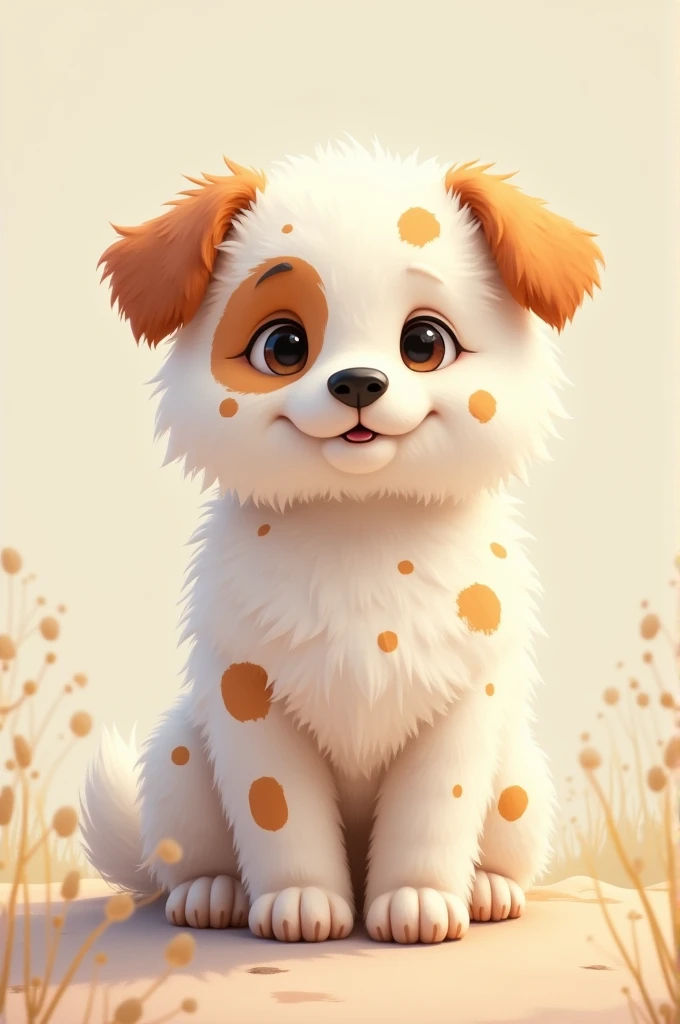 I want a white dog with caramel spots