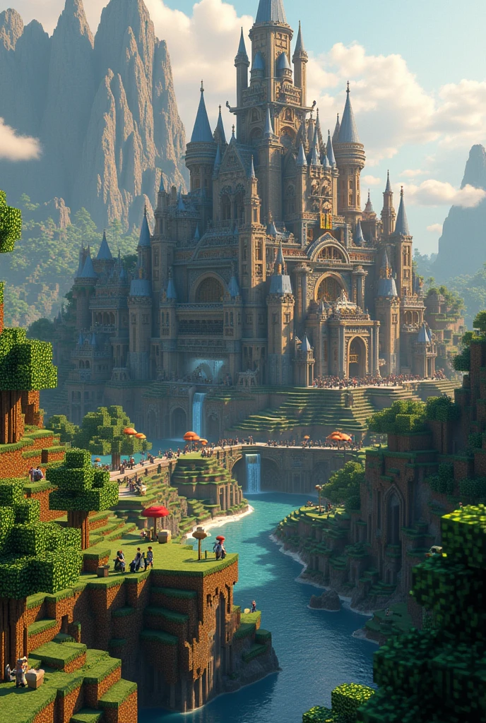 Bonta wafku city in Minecraft
