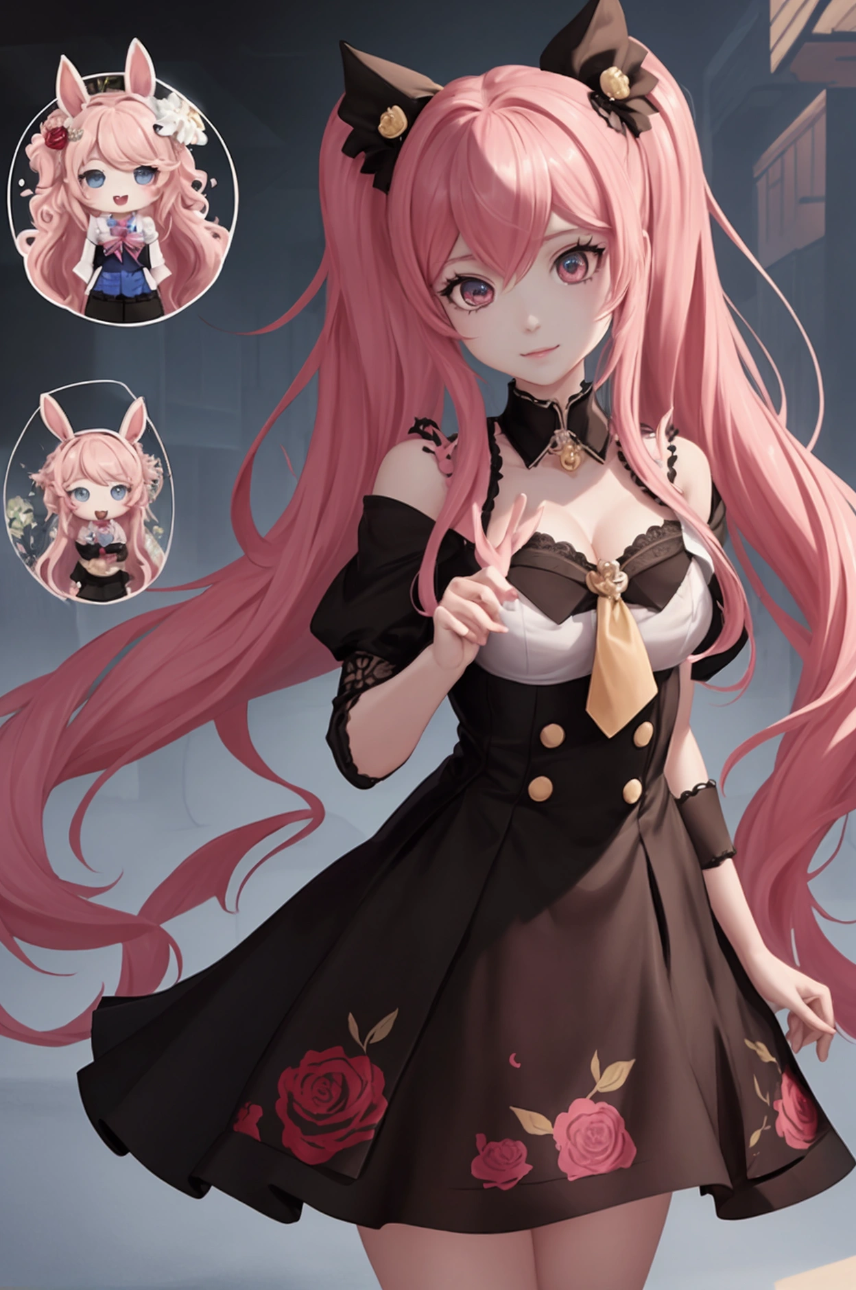 there are pictures of cat and cat face together, chibi, junko enoshima from danganronpa, very very high quality pictures, real chibi bunny girl, high quality photos, cute fumo chibi plush imp, gary baseman, neko, cutest kawaii stickers ever, cute- tiny!! chibis!!! catgirl, by Taro Okamoto, :3