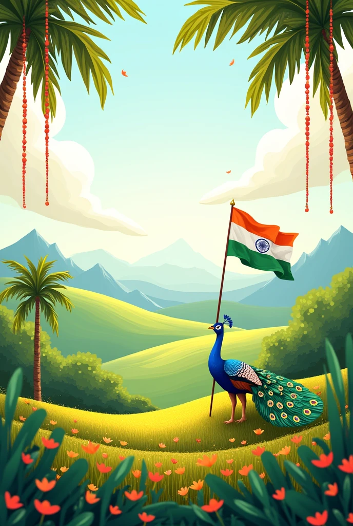 Indian Independence day animated invite 