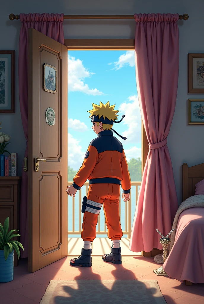 Naruto invades Sakura&#39;s room 