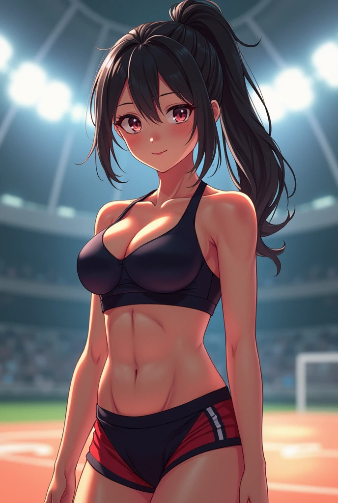 Sexy anime athlete girl