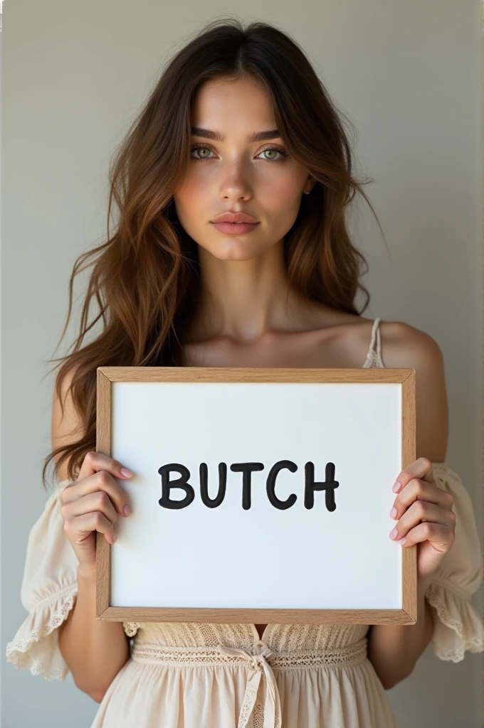 This girl has written a precious thing on her 