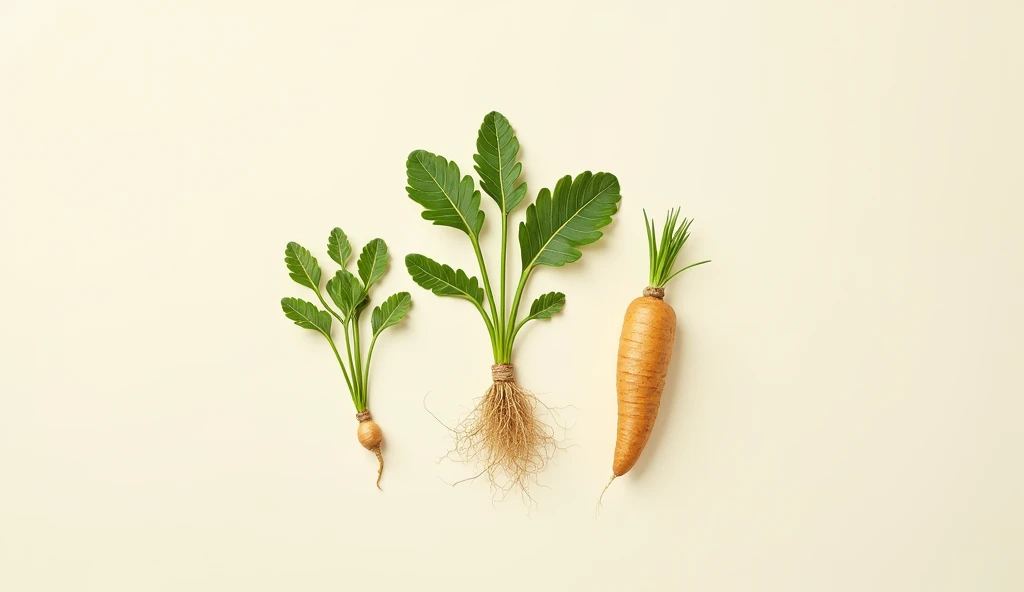 ginseng, Figure to cut out, Fundo offwhite, flora, offwhite