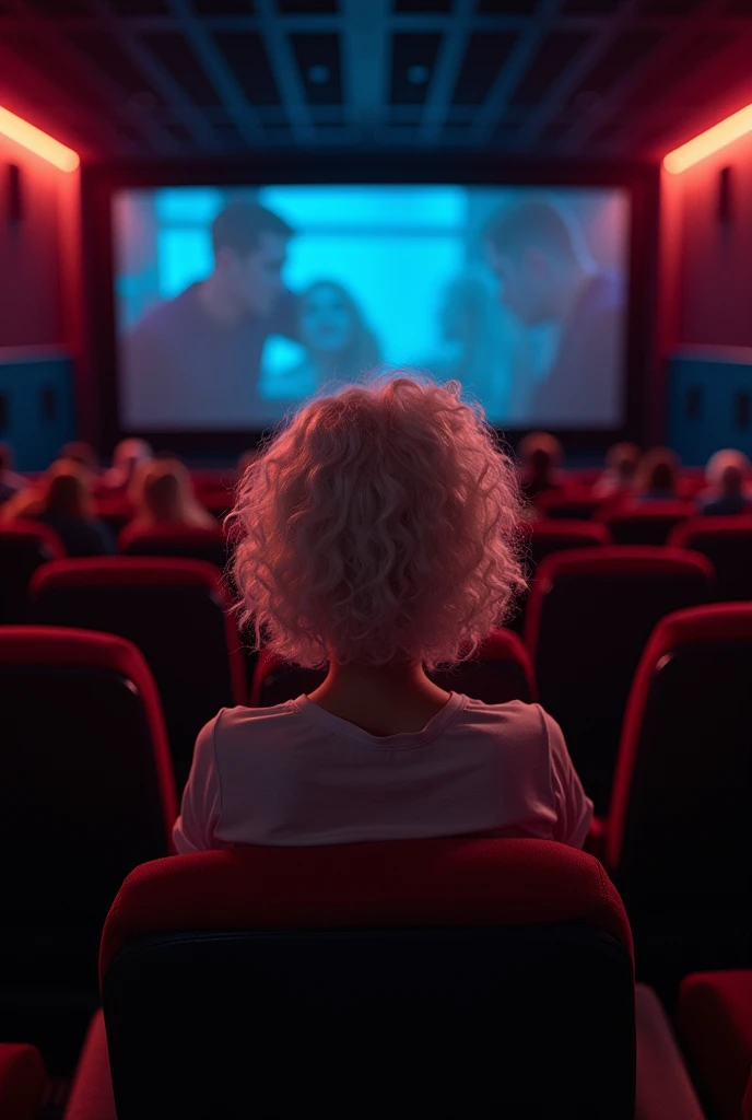 Make a picture of a movie theater scene