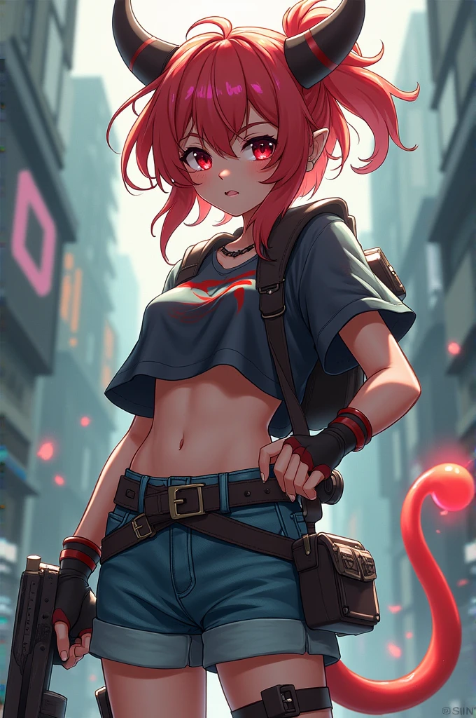 GPT Chat create a character that is a cute girl, Linda, with messy hair, driver, who is 14 years old, not KYN style, with the first name of MILIE, half demon, demon hunter eq is inosuke's best, do tokito, from the mix and from the tomioka