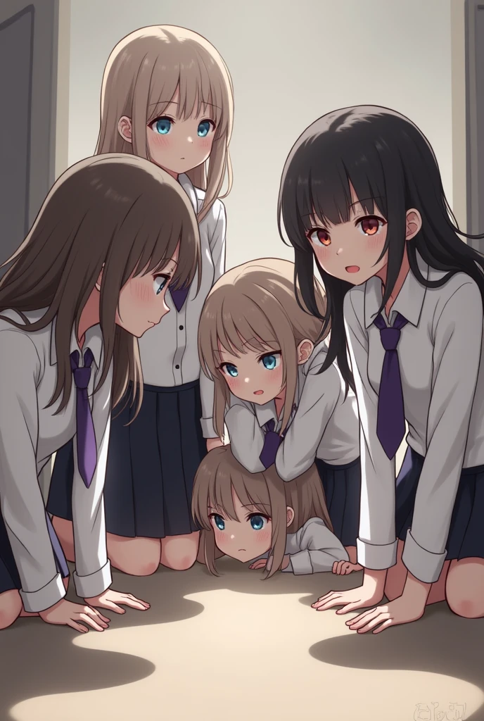 Random nudist girls squatting and huddled together、A lot of aggressive elementary school boys hugging each other、great excitement and joy、Group photo、bring your face closer、medical bed、Recording Screen、National Broadcasting、From above