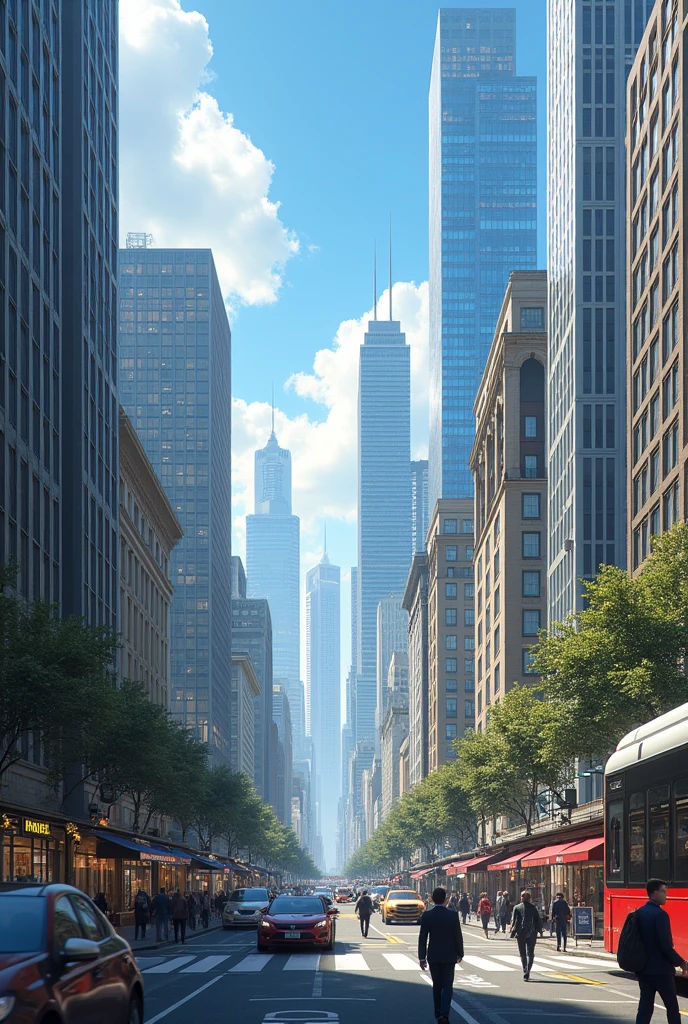 create an urban landscape