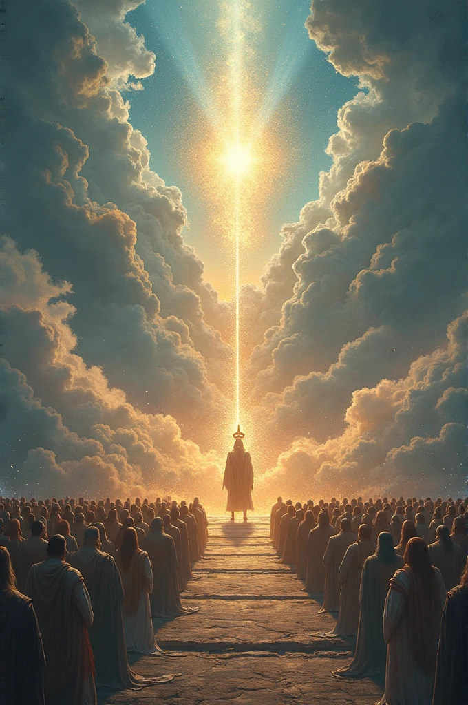 The heavenly plateau described in mythology. The gods gather together, majestic and sacred