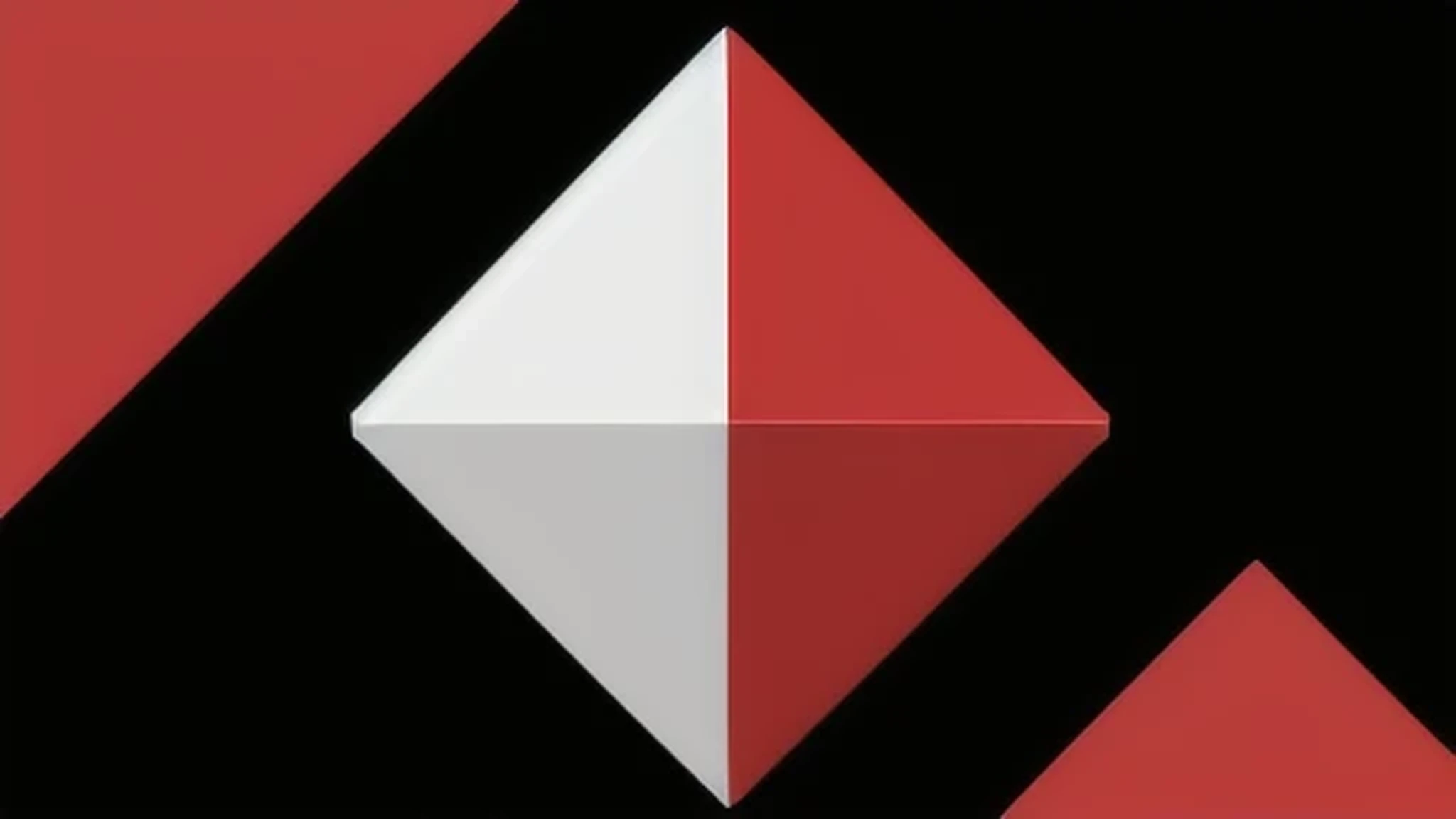 a close up of a red and white letter d with a white hexagon, ivan chermayeff, dingy, daniel r horne, paul rand, ( geometric ), inspired by Zsolt Bodoni, hexagonal shaped, dodecahedron, by Attila Meszlenyi, hexagonal, image for a developer page header. The design should be clean and professional, using solid colors