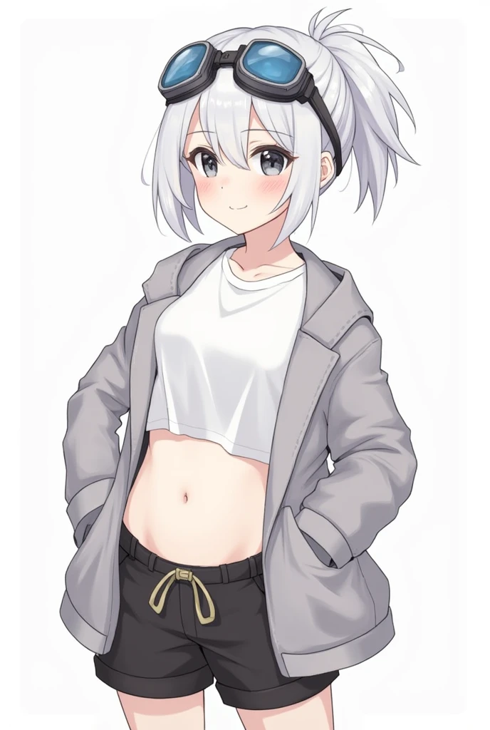(Look to the lens:1.triped hair:1.4),(white skinned:1.4),stanime,Anime inspiration,CasualClothing,modern anime style,Guvez style artwork,CasualClothing,cgstation trend,Cute casual streetwear,casual modern clothing,style of anime,casual clothing style,Anime setting style,style of anime,realistic anime 3D style,style of anime,white color hair,remove the panties