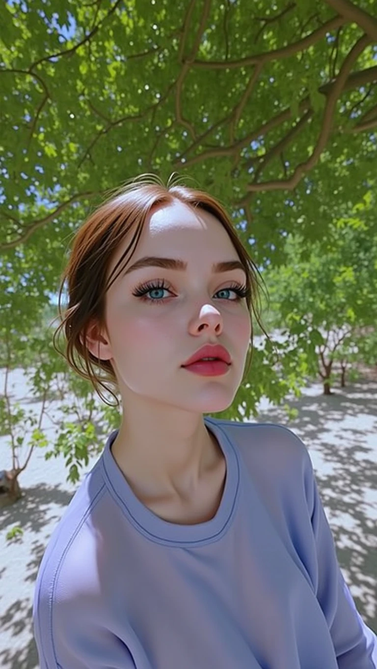 beautiful detailed eyes, beautiful detailed lips, extremely detailed eyes and face, long eyelashes, 1girl, redhead, blue eyes, transparent sweater, small chin, (best quality,4k,8k,highres,masterpiece:1.2),ultra-detailed,(realistic,photorealistic,photo-realistic:1.37),detailed portrait, dramatic lighting, colorful digital painting, vibrant colors, intricate details, cinematic composition
