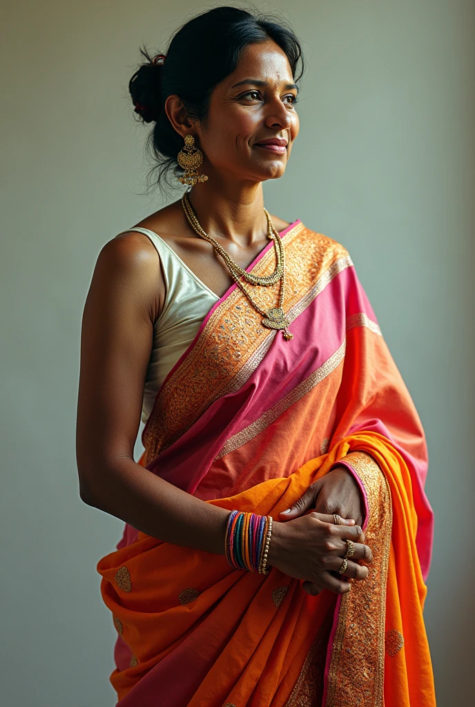 Sachin Tendulkar in a saree