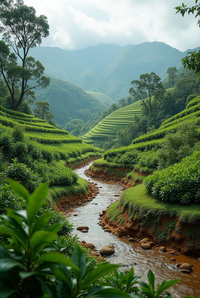 Please make water retantion for slope land in coffee land