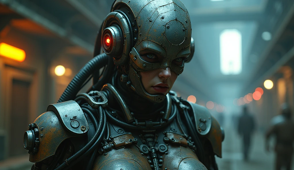 (((wet oil))), melting, complex 3d render ultra detailed of a, (H. R. Giger style), demon, Hellhound, vending machine, fusion core, ((cyborg, cyberpunk, steampunk, robotic parts, )), 150 mm, beautiful studio soft light, mannequin, rim light, vibrant details, luxurious, hyperrealistic, anatomical, muscles, cable electric wires, microchip, elegant, beautiful background, octane render, hr giger style, 8k, best quality, masterpiece, illustration, an extremely delicate and beautiful, extremely detailed, CG, unity, wallpaper, (realistic, photo-realistic:1.37), Amazing, finely detail, masterpiece, best quality, official art, extremely detailed CG unity 8k wallpaper, absurd, incredible, <lora:epi_noiseoffset2:0.8>