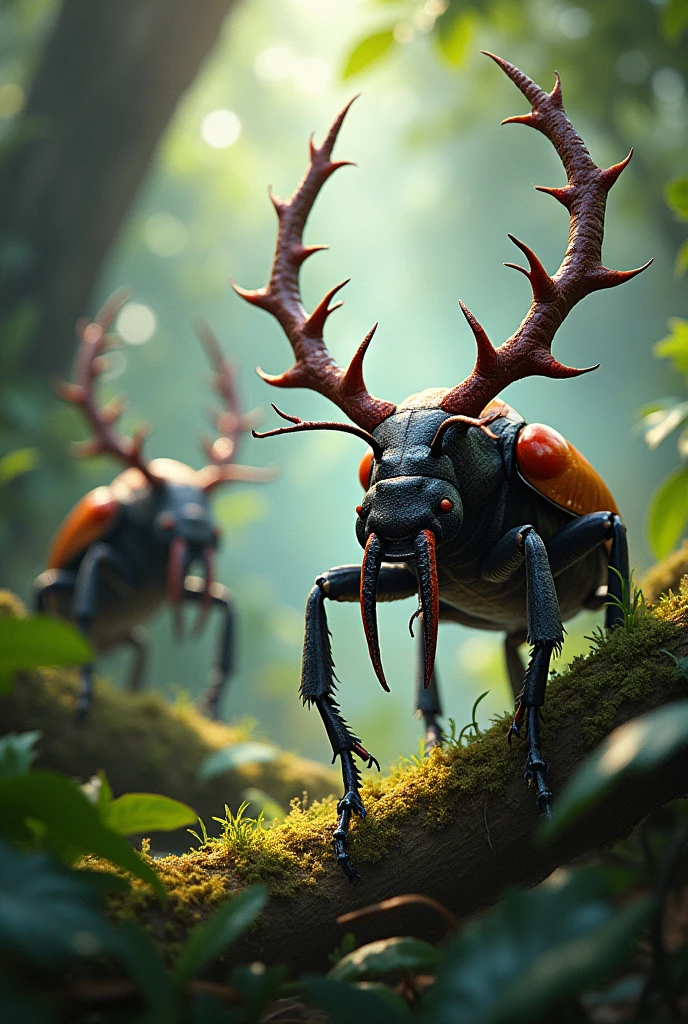 Insects, stag beetles, beautiful