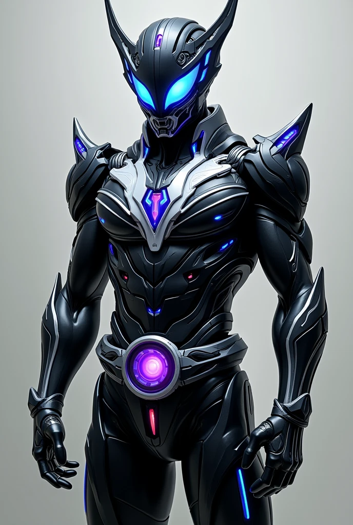 alligator motif

Kamen Rider

Overall Design
Asymmetrical Design
Kamen Nizer Hamel features an asymmetrical design with distinct differences on each side. One shoulder has a sharp, mechanical armor with protruding spikes, while the other side is smooth and streamlined. This asymmetry symbolizes the character's complex nature and powerful abilities.

Color Scheme
The primary colors are gray, black, and white, with irregular accents of orange and indigo lines or patterns. This color scheme enhances the character's sharpness and energy.

Shoulder Armor
Each shoulder has a unique design. One shoulder features protruding, sharp spikes, while the other side has a more streamlined, mechanical look. Additionally, the character's right shoulder is adorned with a heavy, black cape, lined with orange on the inside. The cape adds a sense of majesty and gravity to the character, with energy effects that are visible when it moves.

Spiked Details
The body is decorated with sharp, spiked details that serve both defensive and offensive functions. These spikes are designed to look mechanical while also having an organic feel.

Harmel Driver (Transformation Belt)
Design
The Harmel Driver features a large central crystal core that shines in orange and indigo. The belt itself is black with intricate mechanical parts.

Transformation Mechanism
Crystal Core
The central crystal core can be rotated by hand, initiating the energy release that triggers transformation. As the core spins, the entire belt lights up, accompanied by sound effects.
  
Kondum Golbo
The transformation item, Kondum Golbo, fits into a slot at the bottom of the belt. Inserting the Golbo causes parts of the belt to expand and simulate the flow of energy.

Side Mechanisms
Spiked Energy Cartridge
On the right side of the belt, there is a cartridge for energy charging. This cartridge can be removed and customized with additional parts, enhancing the belt's power during combat.
  
Energy Lever
Located on the left side, this