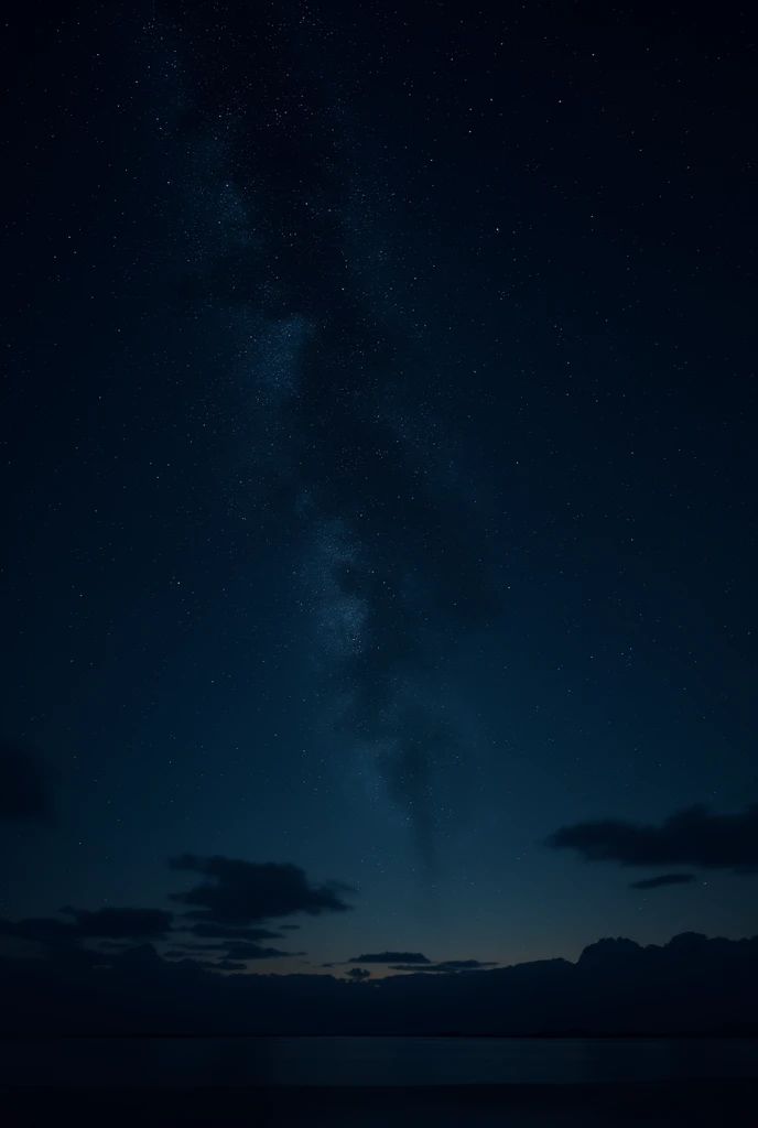A night sky without moon