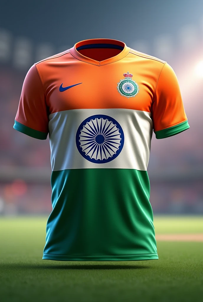 Indian flag animated jersey with name 'saikat'