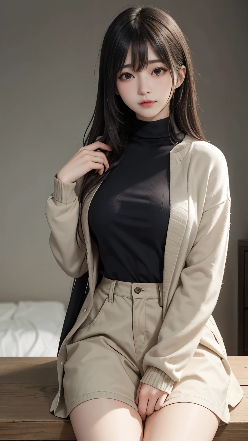 (highest qualityのディテール)、Realistic、8k Ultra HD、High resolution、(One Girl:1.2),(Fatal Beauty,Attractive beauty) ,(Glasses、Mysterious charm:1.1),(Big Breasts、Captivating silhouette),The Super detailed、High quality textures、Complex details、detailed、Very detailed CG、High quality shadows、detailed Beautiful and delicate face、detailed Beautiful and delicate eyes、Written boundary depth、Ray Tracing、20th Generation、Cute K-Pop Girls、(The Face of Ulzan in Korea)、Thin face、(URZAN-6500-v1.1:0.6)、PurerosFace_v1、Glowing Eyes、Perfect body、 Viewer Display、(highest qualityのディテール:1.2)、Realistic、8k Ultra HD、High resolution、Woman close up, realistic girl rendering, 8k artistic german bokeh, Enchanting girl, Real Girls, Gurwitz, Gurwitz-style artwork, Girl Roleplay, Realistic 3D style, cgstation Popular Topics, 8K Portrait Rendering,(truth,truth:1.4),(Sparkling eyes girl:1.2)、cheek、Glossy Lips、、High resolution, Best image quality, highest quality, Realistic, Super detailed, Photorealistic, 4K 8k Ultra HD Full Color RAW Photos, Fujifilm(Medium format), hasselblad, Carl Zeiss, Incredible dynamic range photography(utility_art:Smooth-768:1.1),High resolution, High pixel count, Clear detailed, Clear images, Natural color reproduction, Noise Reduction, High fidelity, quality, Software Improvements, Upscaling, Optimized Algorithms, Professional-level retouching,
1. Oversized coat:
The coat is、Choose an oversized design that covers from shoulders to knees.。Color is classic navy or black、or warm khaki or beige, wait.、Choose colors that match the season。
2. Knitted sweater or turtleneck:
To protect yourself from the cold、Choose a knitted sweater or turtleneck。Match the texture and color of the knit to the coat.。
3. Wide leg pants:
For pants, Choose a wide-leg design、Combines ease of movement and style。Denim in dark tones or black trousers will look good.。
4. Knee-high boots:
What is included in an oversized coat、Pair with knee-high boots that cover your ankles and calves.。Boots are black or dar