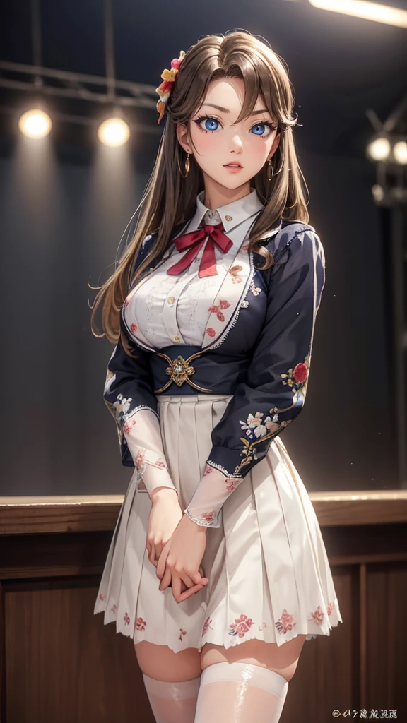 (Detailed lips), (Colorful), (Studio Lighting), (Sharp focus), (Bokeh), (Contrast), (khd:1.2), (Elegant hairstyle), (grace), (like々new), (Big eyes are shining brightly), (Shine), (Calm), (Shine), (dream-like), (dynamic), (nice), (とても美しいnew服, Delicate floral lace embroidery), (mysterious), (Mysterious), (Perfect perfection), masterpiece, Highest quality, Super detailed, (fashion show:1.3), Police uniform, gun, Aerith Gainsborough, Beautiful attention to detail, Your fake, (interesting), (personality), (High resolution), (Highest quality, 4K), More details More details Upgrade details