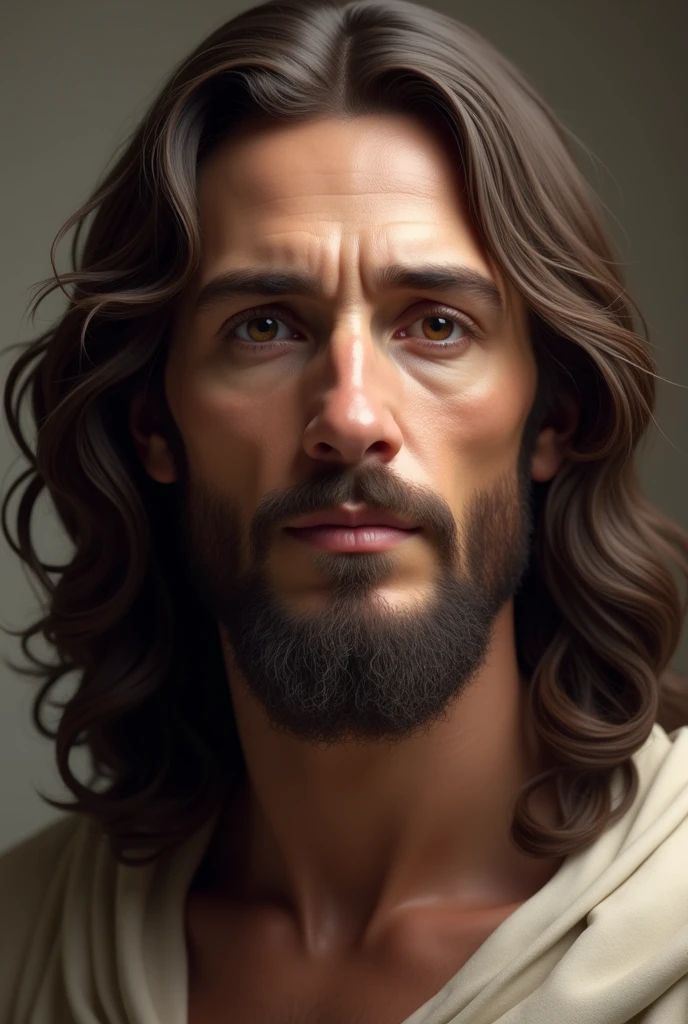jesus , face detailed, looking at the camera, portraite, 8k hd, high qualiy