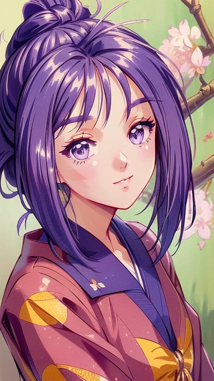 ((masterpiece)),((Ayako Katagiri)),((Katagiri Ayako)),((Mischievous Smile)),Anatomically perfect fingers,(((Cherry blossom trees))),(((Taisho Romance))),Cherry tree in full bloom,Hakama,Sakura wars
