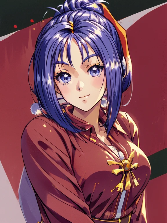 ((masterpiece)),((Ayako Katagiri)),((Katagiri Ayako)),((Mischievous Smile)),Anatomically perfect fingers,(((Snow Scene))),(((Santa Claus Costume))),winter