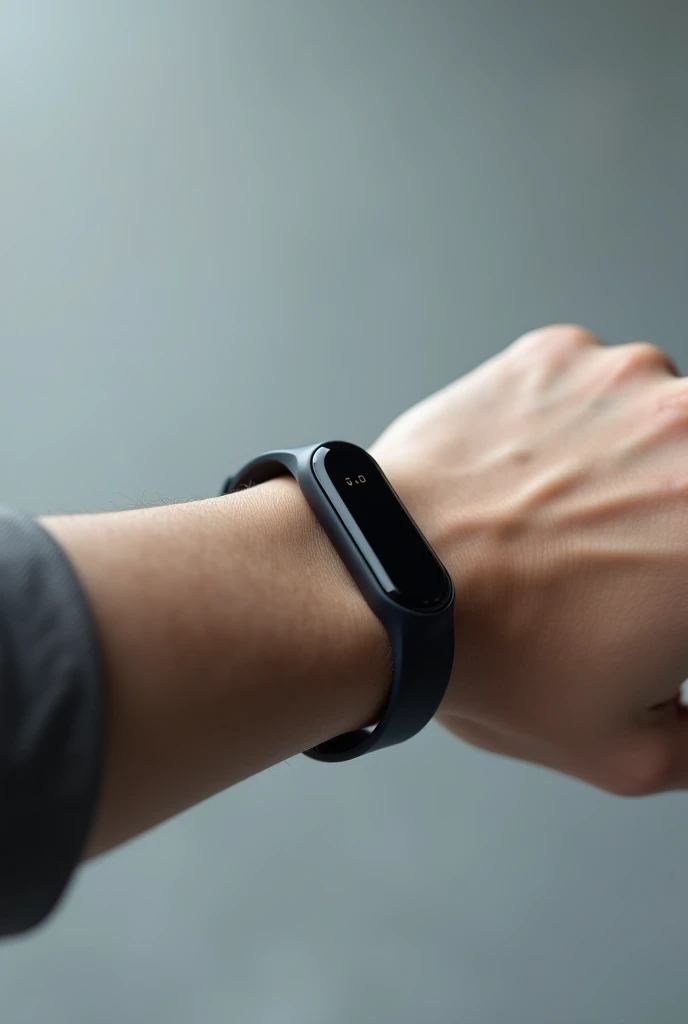 Health monitoring wrist band from future which looks like a wrist band in 4k 
